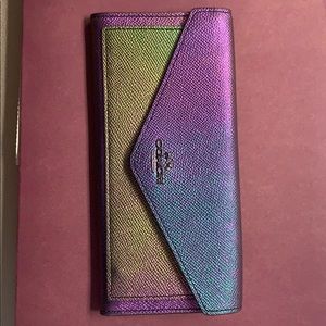 Coach holographic envelope wallet *Rare*